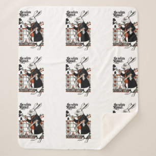 Couverture Sherpa Alice White Rabbit Classic Wonderland