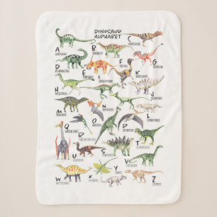 Couverture Sherpa Alphabet Dinosaure
