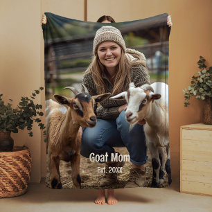 Couverture Sherpa Amant de chèvre personnalisé Sherpa Blanket Chèvre