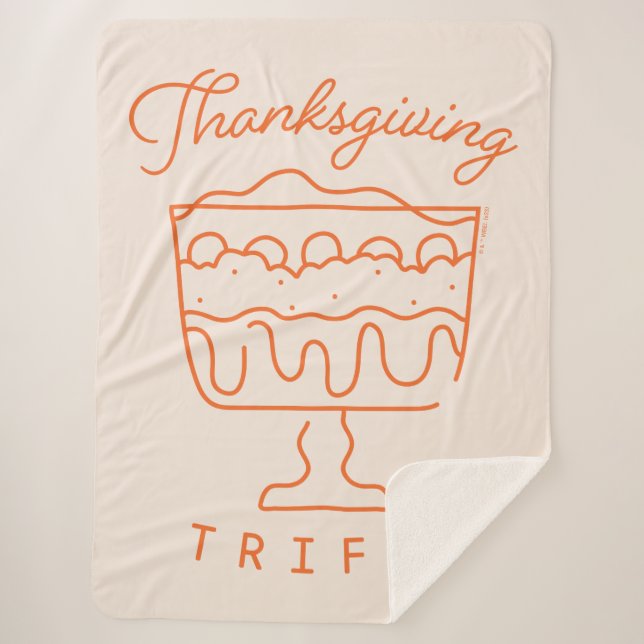 Couverture Sherpa AMIS™ | Thanksgiving Trifle (Devant)