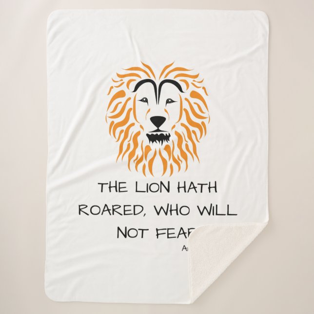 Couverture Sherpa Amos 3:8 KJV Bible Scripture Verse (Devant)