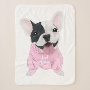 Couverture Sherpa Amoureux de les chiens   Aimez-moi, Aimez le chien