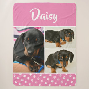 Couverture Sherpa Amoureux des chiens de Collage photo pour animaux 
