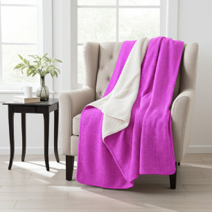 Couverture Sherpa Amusant Élégant Abstrait petit Motif Motif rose