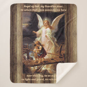 Couverture Sherpa Angle vintage