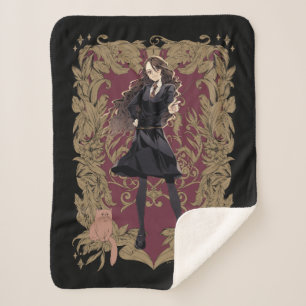 Couverture Sherpa Anime Hermione Granger Cadre Orné