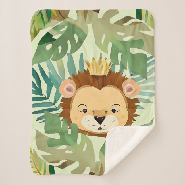 Couverture Sherpa Anniversaire du lion de la Petite Jungle (Devant)