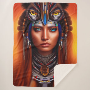 Couverture Sherpa Apache amérindienne