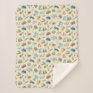 Couverture Sherpa Aquarelle Harry Potter Icons