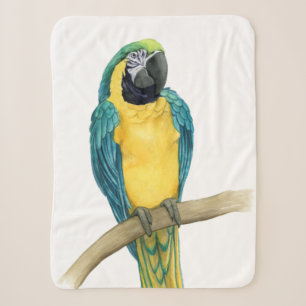 Couverture Sherpa Ara turquoise