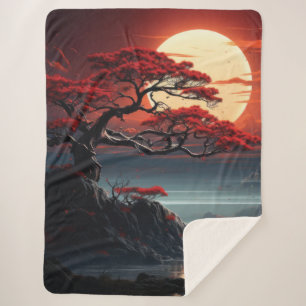 Couverture Sherpa Arbre bonsaï