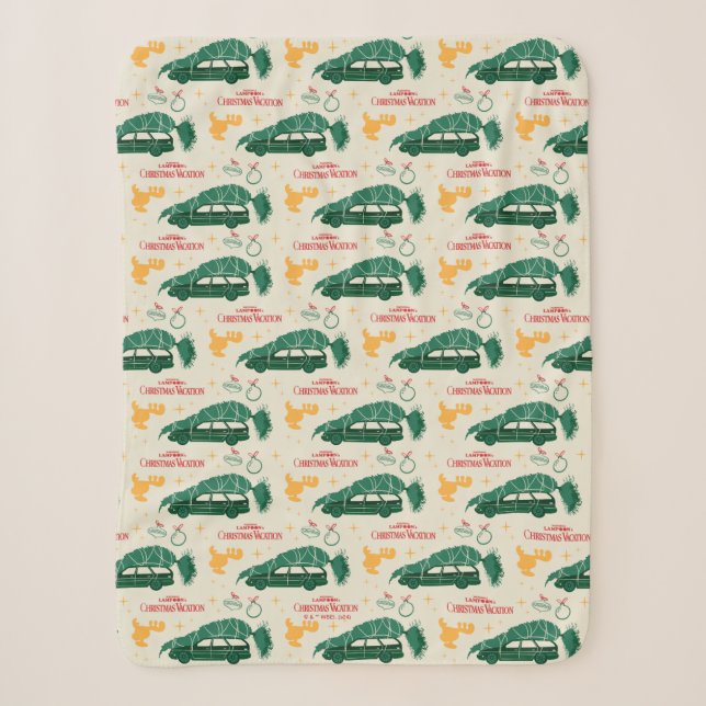 Couverture Sherpa Arbre de Noël national Lampoon sur Motif automobil (Devant)