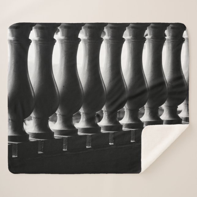 Couverture Sherpa Architecture en noir et blanc (Devant (Horizontal))