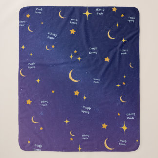 Couverture Sherpa Armenian Night Sky Sweet Dreams Sherpa Blanket 