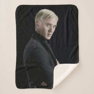 Couverture Sherpa Armoiries de Draco Malfoy croisées