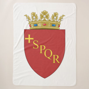 Couverture Sherpa Armoiries romaines (SPQR) (Rome, Italie)