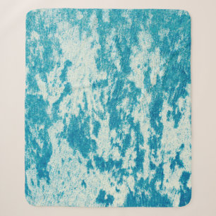 Couverture Sherpa Arrière - plan bleu texturé en tissu dense. Con