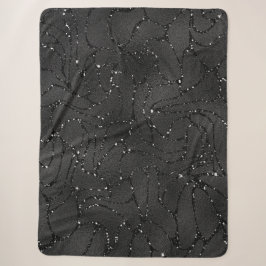 Couverture Sherpa Arrière - plan de luxe monochromatique noir