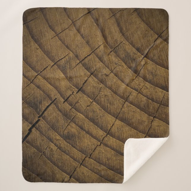 Couverture Sherpa  Arrière - plan de pin naturel. Matière première.  (Devant)