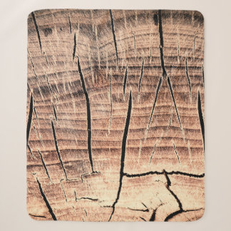 Couverture Sherpa arrière - plan d'un stumpabstract en bois, âge, vi