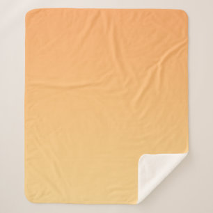 Couverture Sherpa Arrière - plan orange et jaune