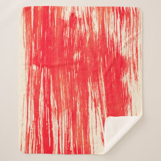 Couverture Sherpa arrière - plan rouge Abstrait de l'aquarelle