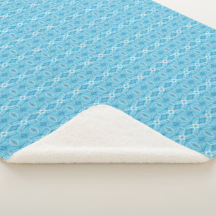 Couverture Sherpa Art abstrait aquarelle bleu Psychomachia