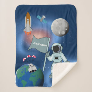 Couverture Sherpa Astronaut dans la galaxie spatiale Nom personnalis