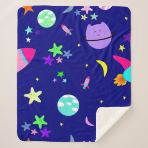 Couverture Sherpa astronaute chat vaisseau spatial galaxie