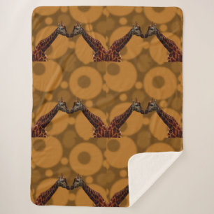 Couverture Sherpa Auto-réflexion Giraffe,