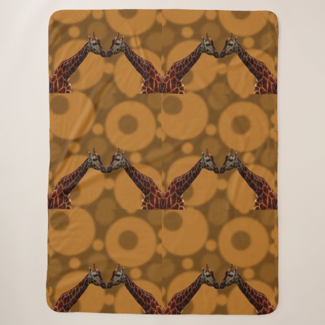 Couverture Sherpa Auto-réflexion Giraffe, (Devant)