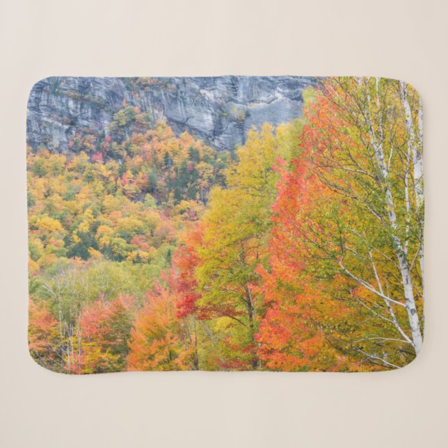Couverture Sherpa Automne à Grafton Notch State Park, Maine (Devant (Horizontal))