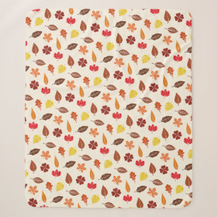 Couverture Sherpa Automne Feuilles d'automne sur un Arrière - plan d