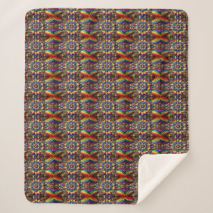 Couverture Sherpa avec design couleur LGBTQ
