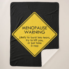 Couverture Sherpa Avertissement de ménopause