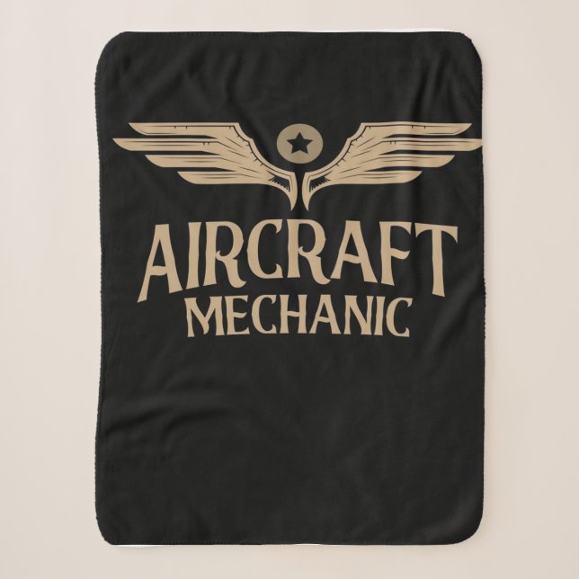 Couverture Sherpa Aviation mécanique des aéronefs | Cadeau mignon (Devant)