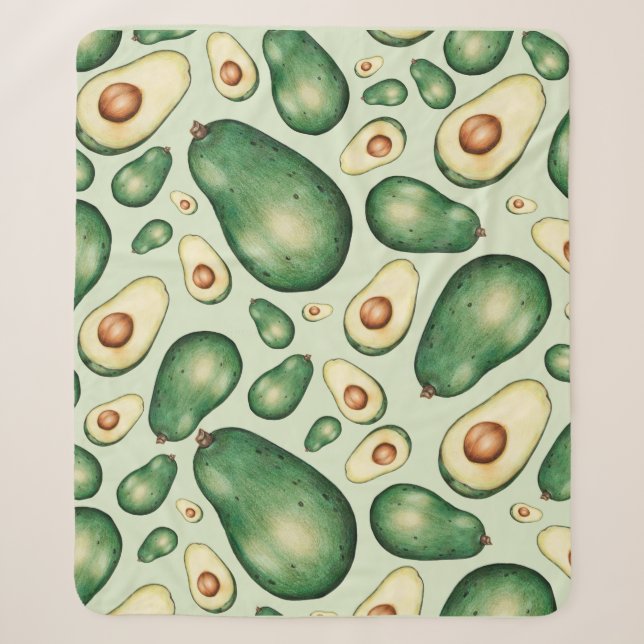 Couverture Sherpa Avocado (Devant)