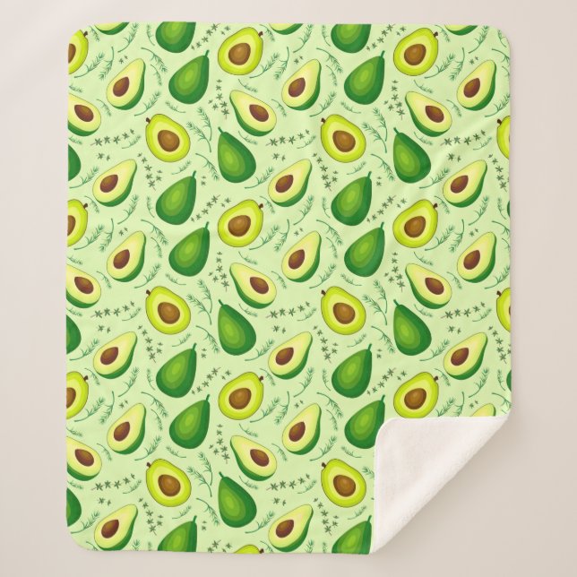 Couverture Sherpa Avocado (Devant)