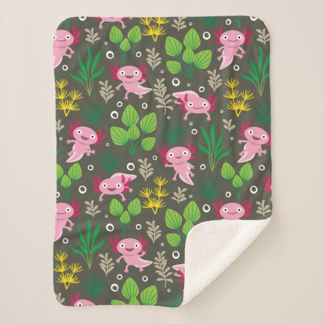 Couverture Sherpa Axolotl Sherpa Blanket (Devant)