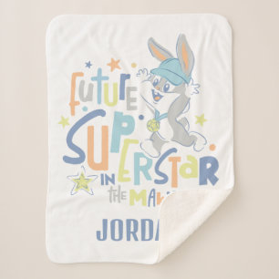 Couverture Sherpa Baby BUGS BUNNY™ Future Superstar En formation