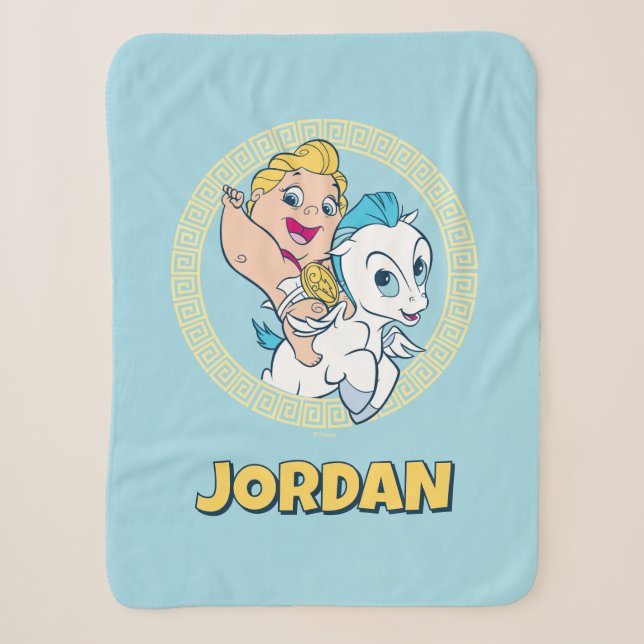 Couverture Sherpa Baby Hercules Riding Pegasus Sherpa Blanket (Devant)