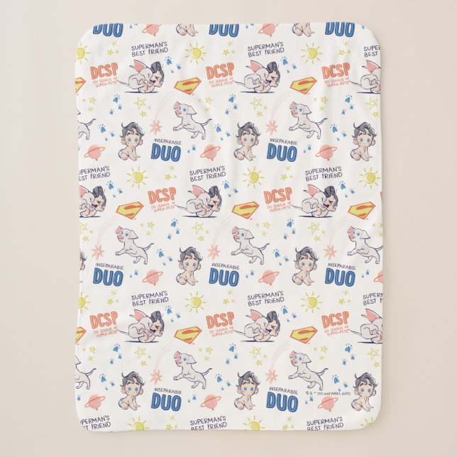 Couverture Sherpa Baby Krypto & Superman Motif (Devant)
