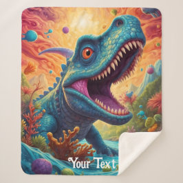 Couverture Sherpa Baby shower Dino-Mite