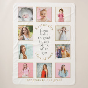 Couverture Sherpa Baby to Grad 10 Over the Years Photos Nom Grad