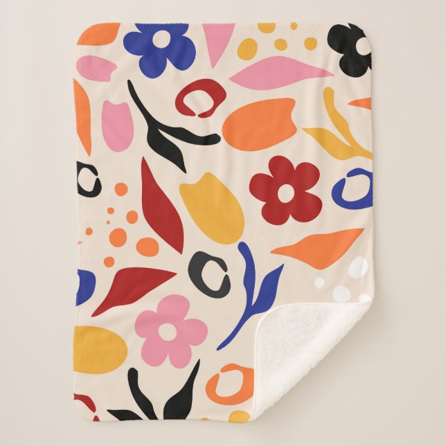 Couverture Sherpa Balayage des pétales (Devant)