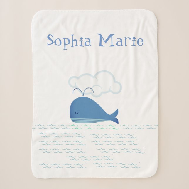 Couverture Sherpa Baleine détendue (Devant)