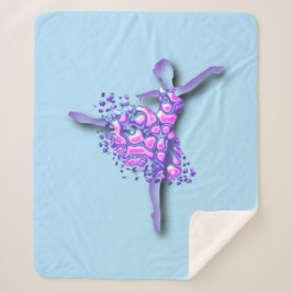 Couverture Sherpa Ballerina Sherpa Blanket Ballet Danseuse