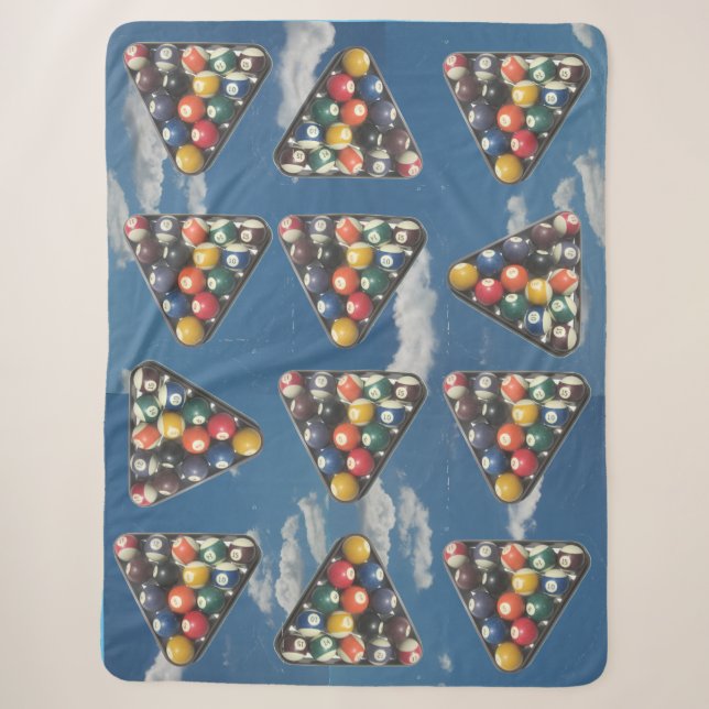Couverture Sherpa Ballons de piscine dans le Sky Sherpa Blanket (Devant)