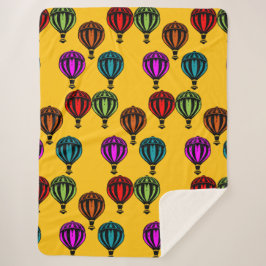 Couverture Sherpa Balloon à air chaud avec modèle