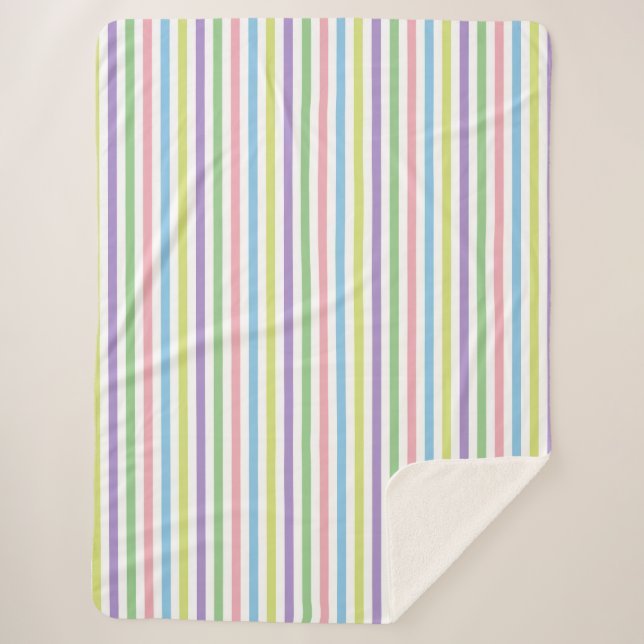 Couverture Sherpa Bandes de bonbons (Devant)